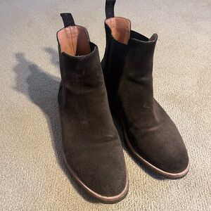 New Republic Sonoma Suede Chelsea boots - chocolate brown color size 11